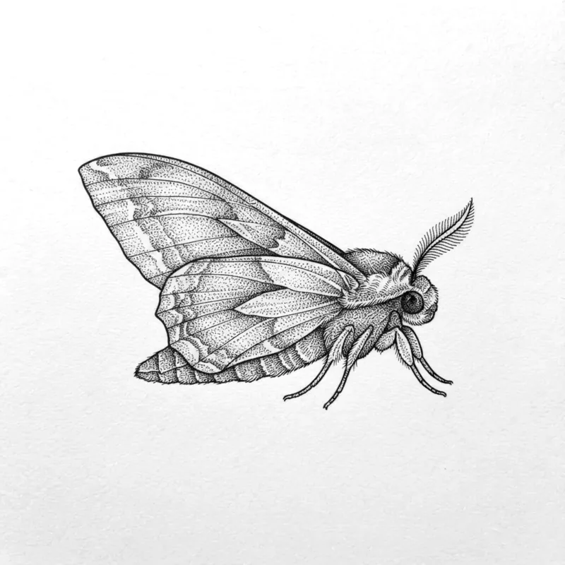 Hawk moth, 7 cm