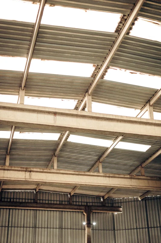 Magazijn 12, roof structure