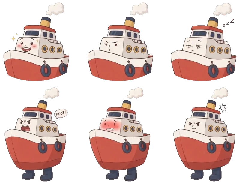 Pip the ferry expressions