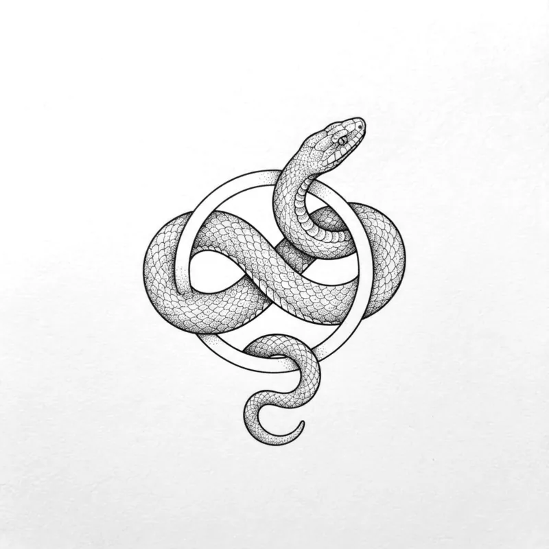 Snake through a ring, 6 cm