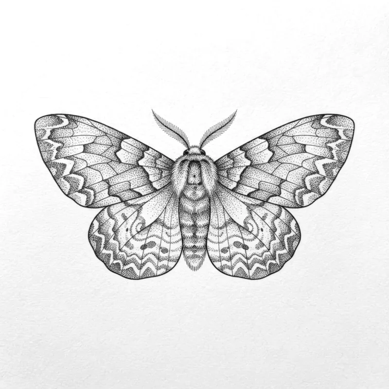 Tiger moth, 5 cm