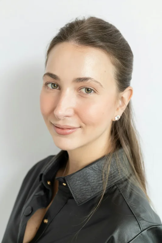 Hanne Vogt at the light table